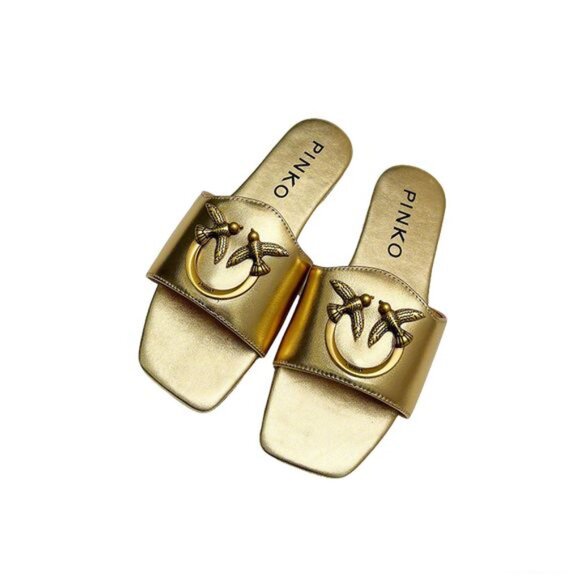 Pinko Golden Bird Sandals - Picture 1 of 8